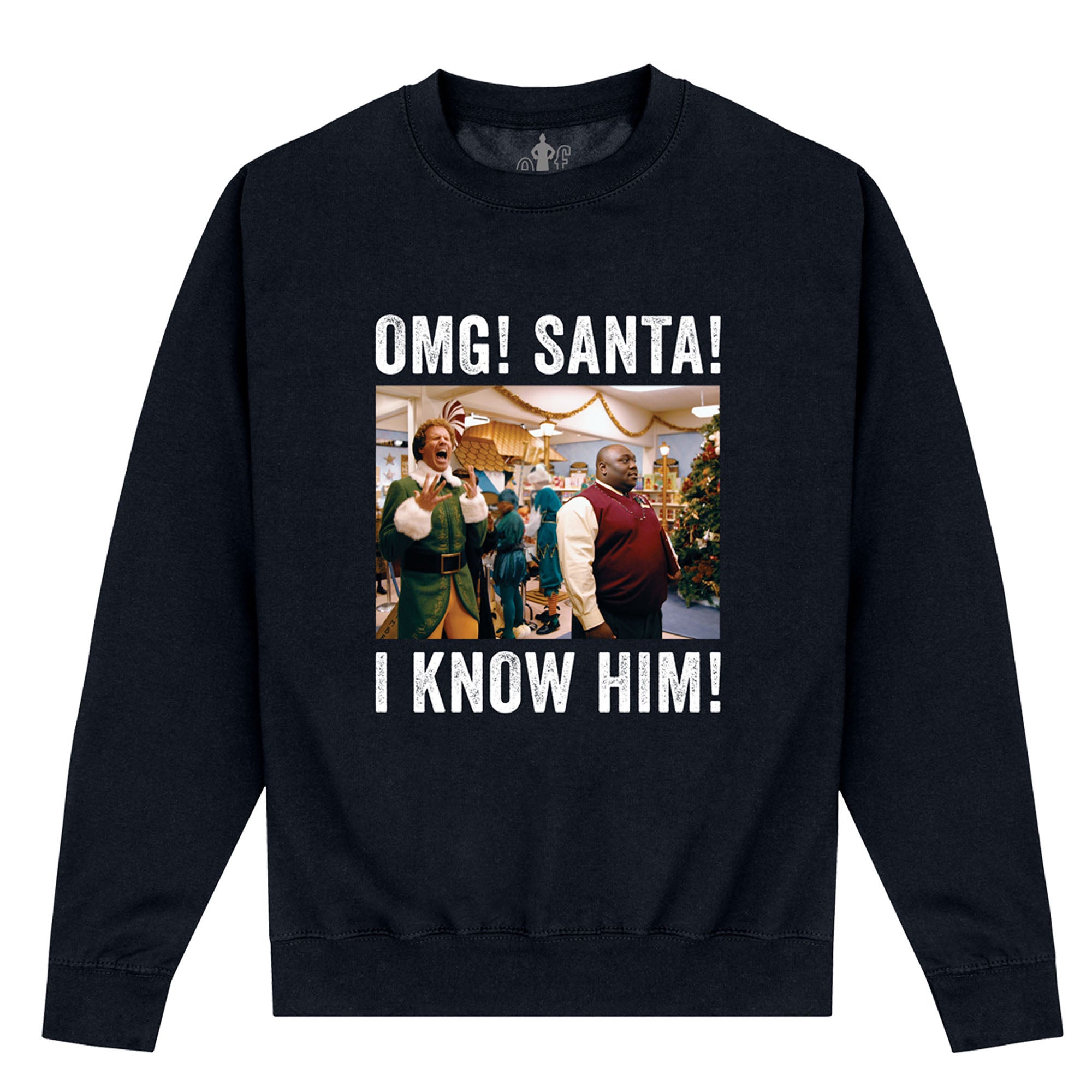 Elf OMG Weihnachts-Sweatshirt (Elf OMG Weihnachtsmann Foto Sweatshirt)