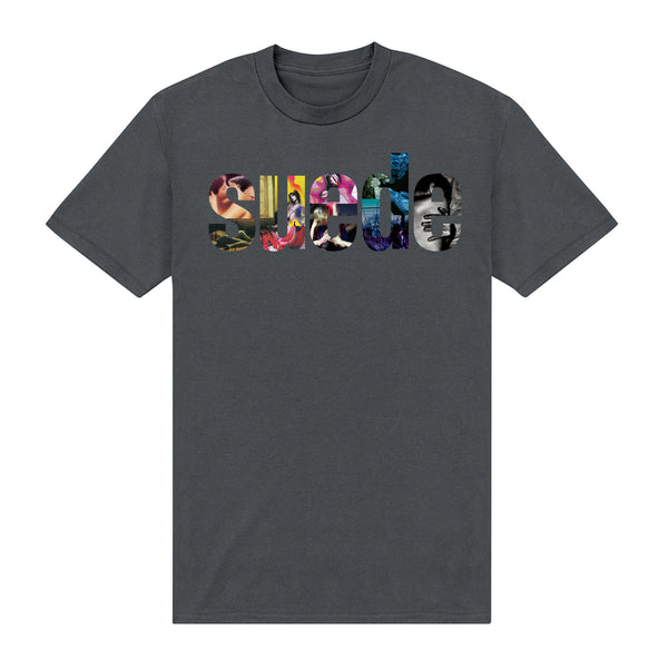 Wildleder-T-Shirt (Offizielles Multi-Logo-T-Shirt aus Wildleder)