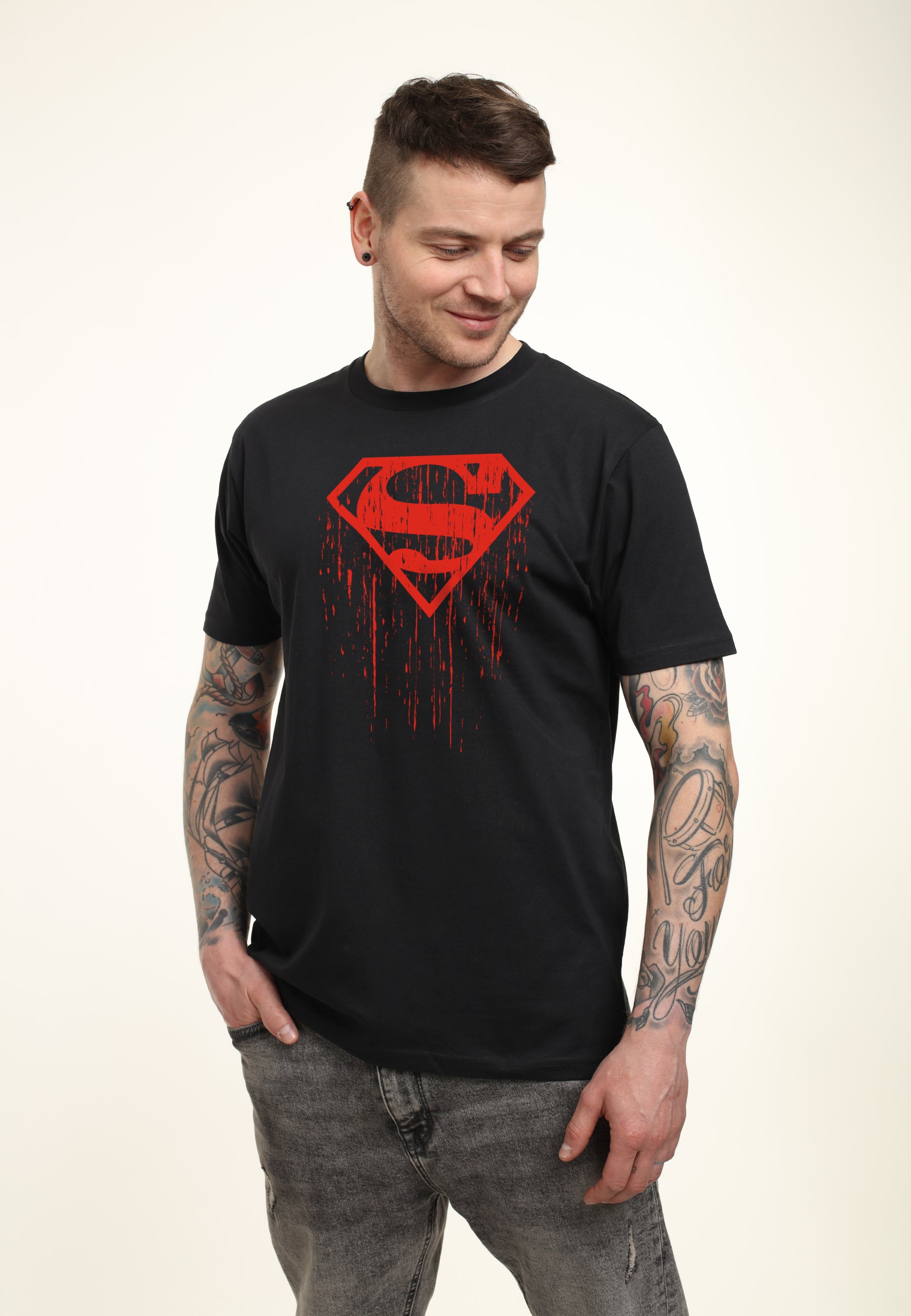 Superman Tričko Unisex (Dripping Symbol)
