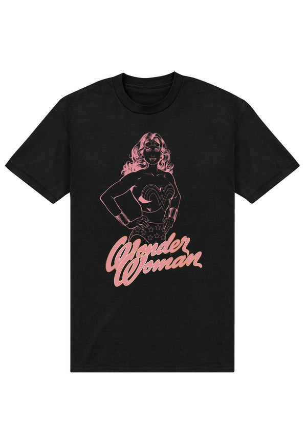 Wonder Woman Tričko Unisex (Pink Outline)