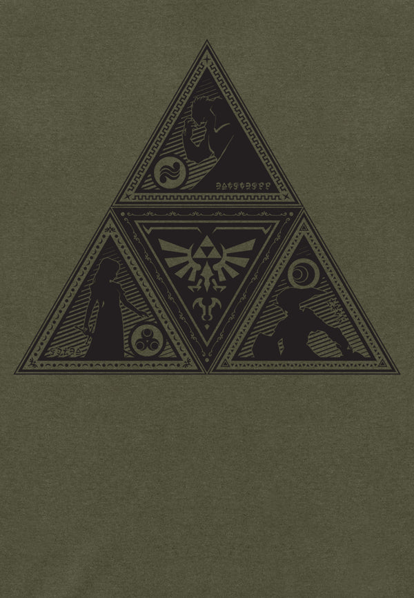 Legend Of Zelda Tričko Unsiex (Triforce Deco)