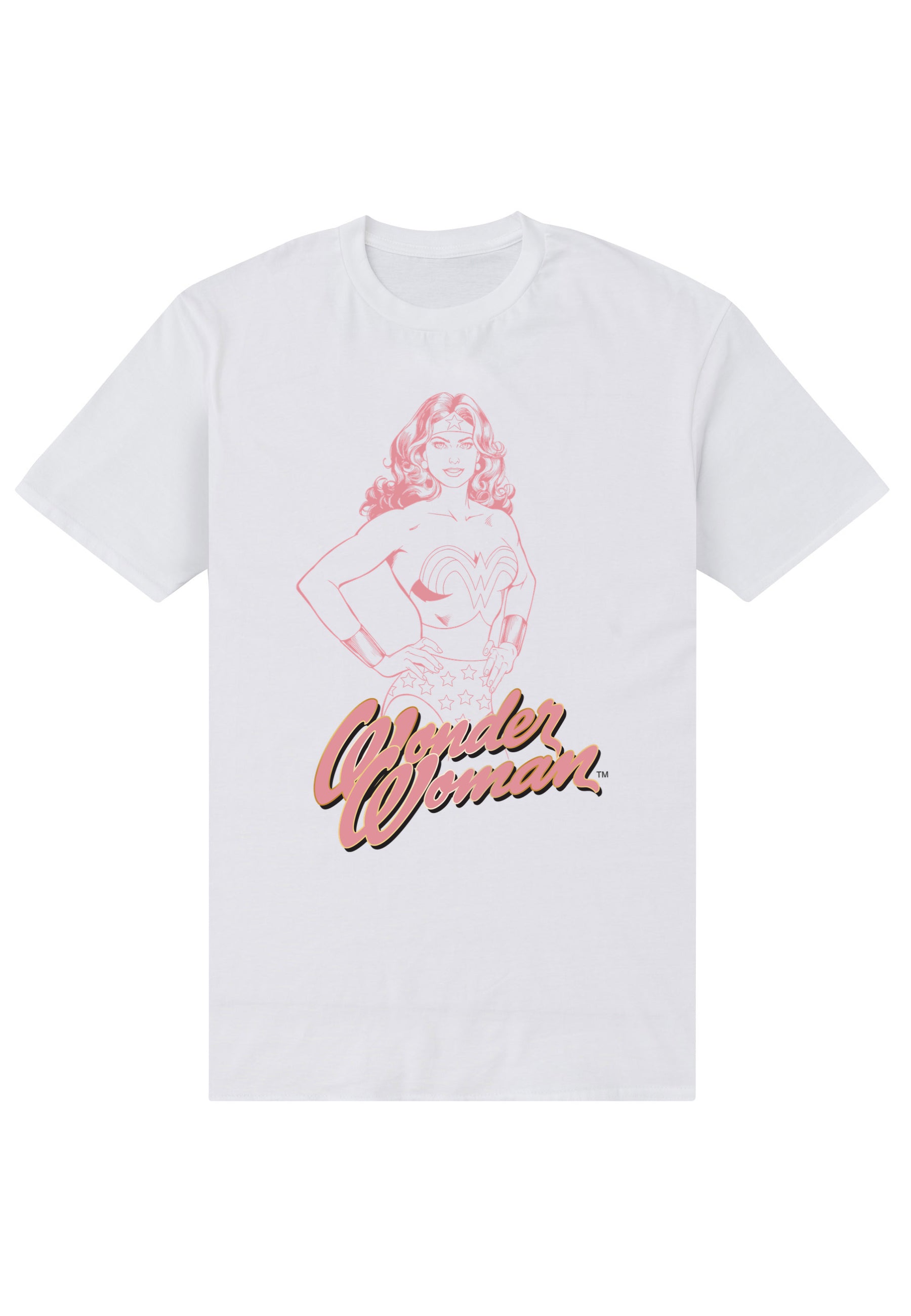 Wonder Woman Tričko Unisex (Pink Outline)