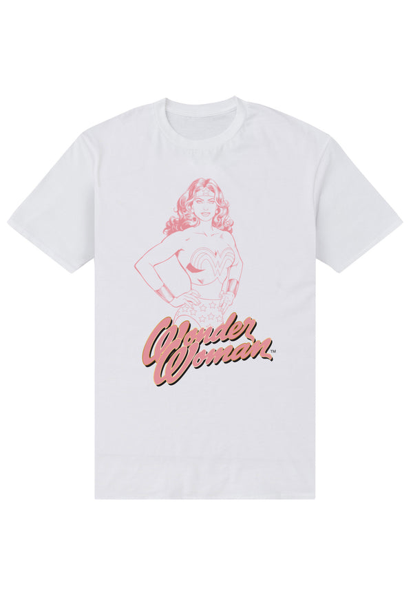 Wonder Woman Tričko Unisex (Pink Outline)