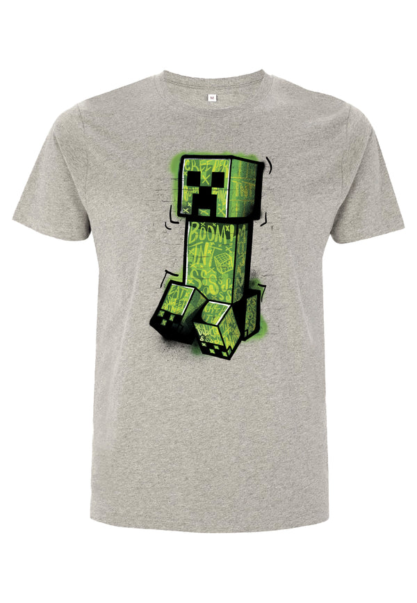 Minecraft Tričko Unisex (Graffiti Creeper)