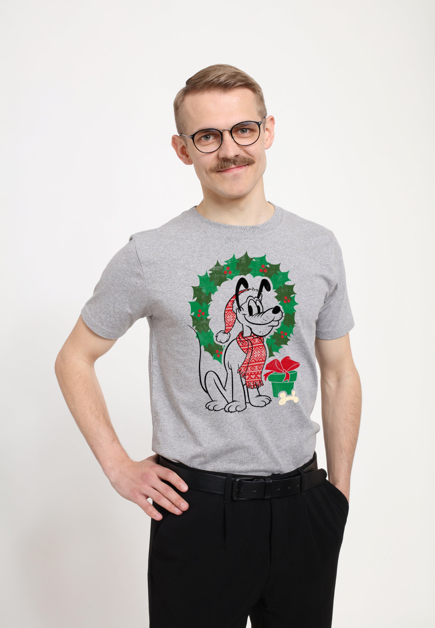 Mickey Classic Tričko Unisex (Christmas Fairisle Pluto)