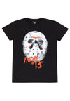 Freitag der 13. - Weißes Masken-T-Shirt