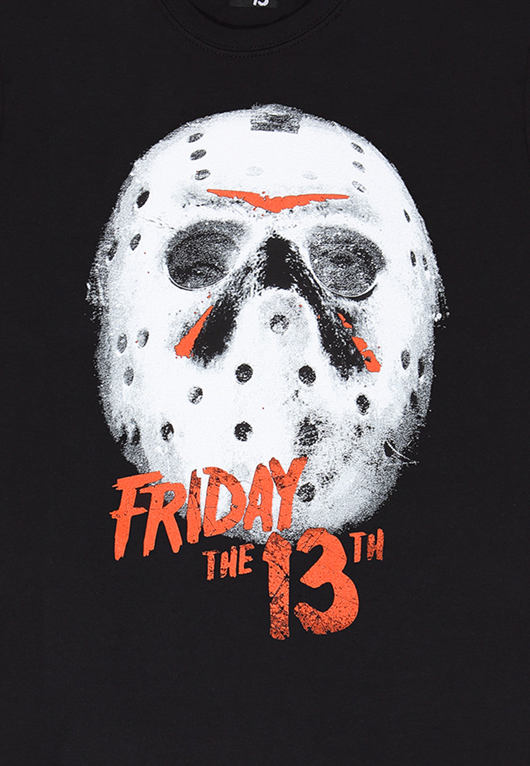 Freitag der 13. - Weißes Masken-T-Shirt