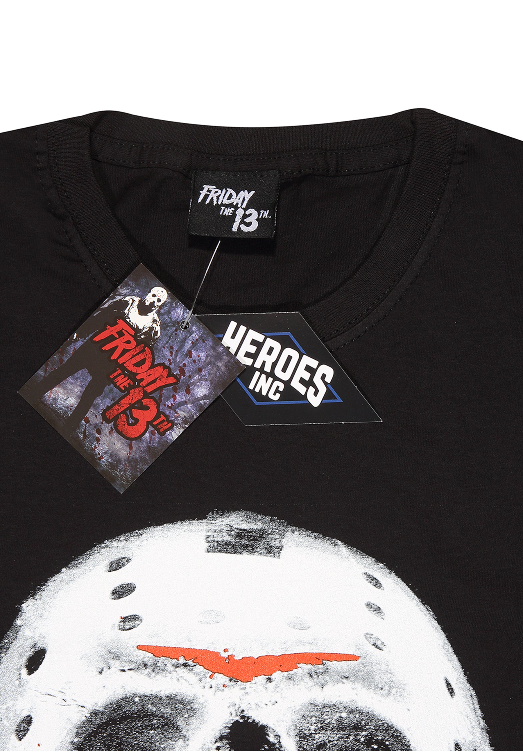 Freitag der 13. - Weißes Masken-T-Shirt