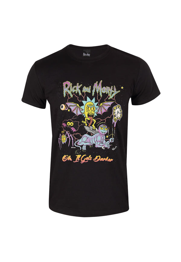 Rick and Morty Tričko Unisex (Oh It Gets Darker)