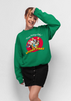 Looney Tunes Weihnachten Grünes Sweatshirt (Looney Tunes Weihnachts-Sweatshirt)