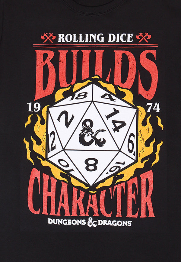 Dungeons And Dragons-T-Shirt (baut Charakter-T-Shirt auf)