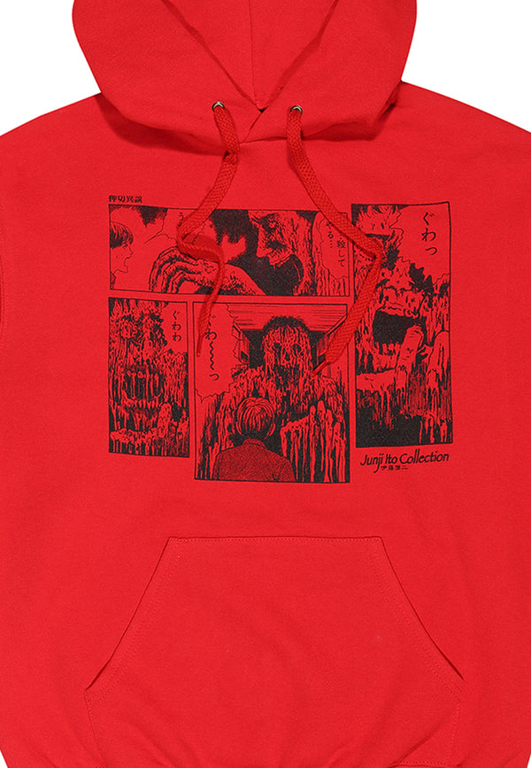 Junji Ito Roter Kapuzenpullover (Junji-Ito Hoodie)