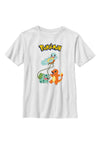 Pokemon - Original Trio YTH T-Shirt mit Rundhalsausschnitt
