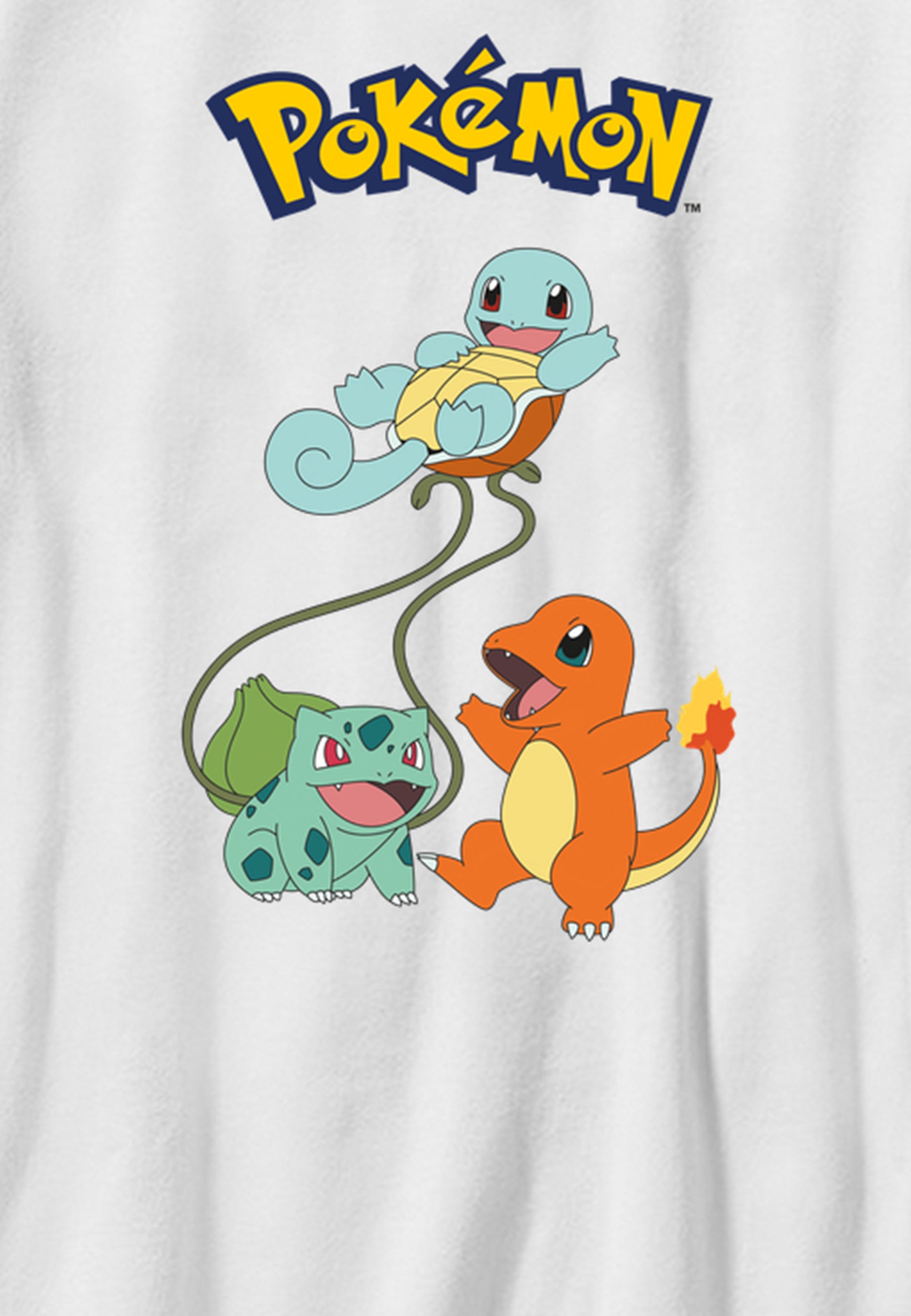 Pokemon - Original Trio YTH T-Shirt mit Rundhalsausschnitt