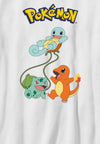 Pokemon - Original Trio YTH T-Shirt mit Rundhalsausschnitt