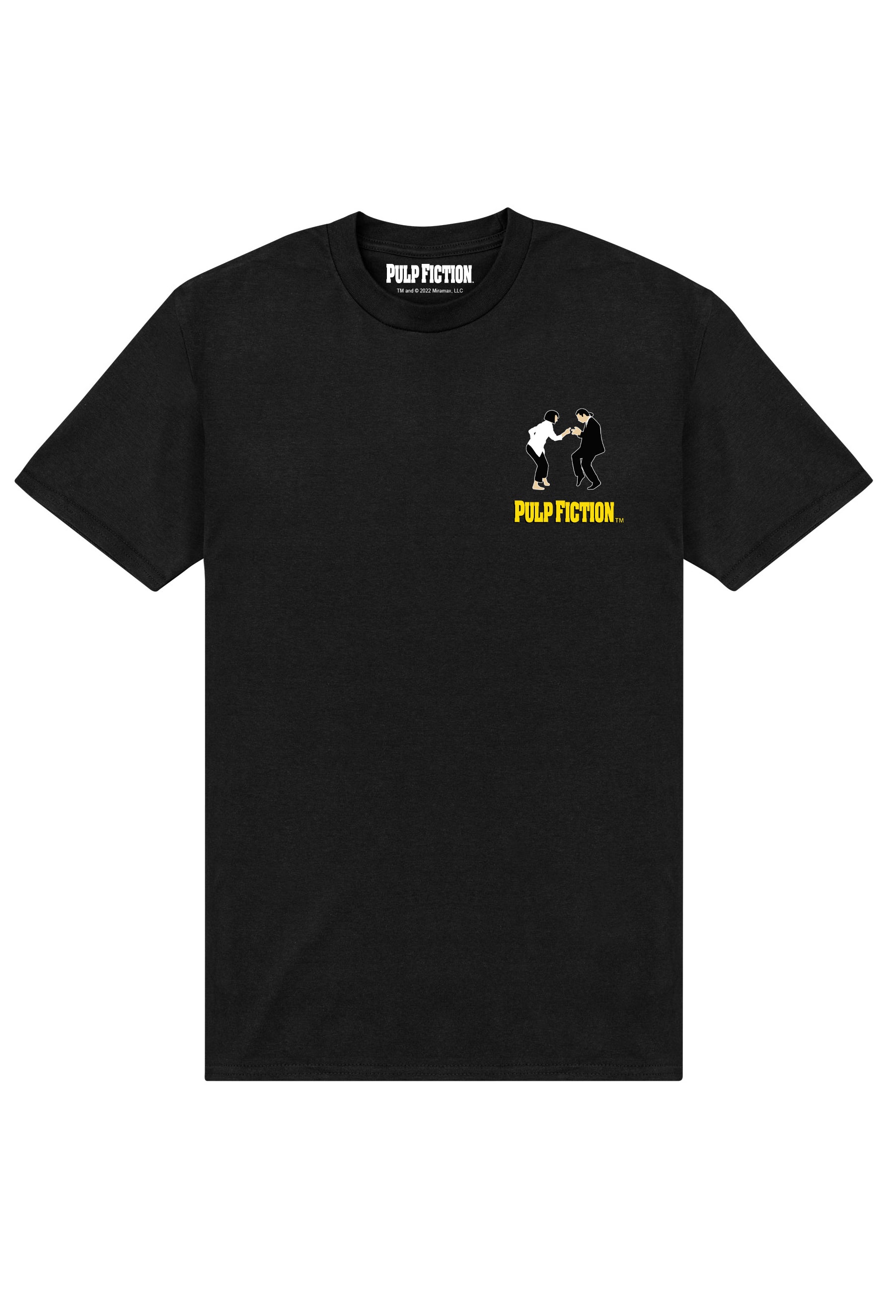 Pulp Fiction Vincent und Mia Schwarzes T-shirt (Pulp Fiction Vince & Mia T-shirt)