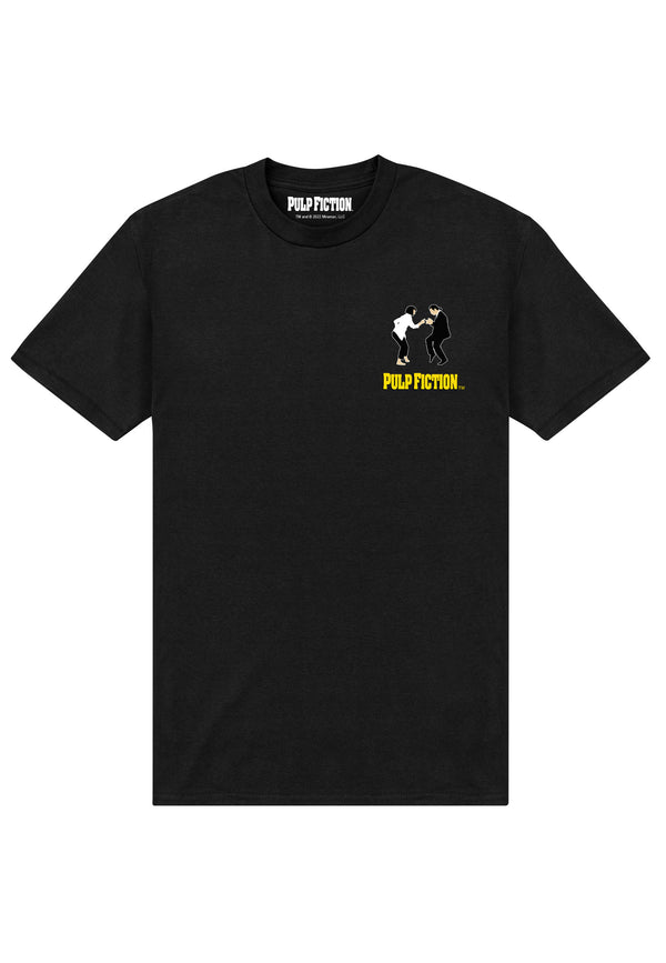 Pulp Fiction Vincent und Mia Schwarzes T-shirt (Pulp Fiction Vince & Mia T-shirt)
