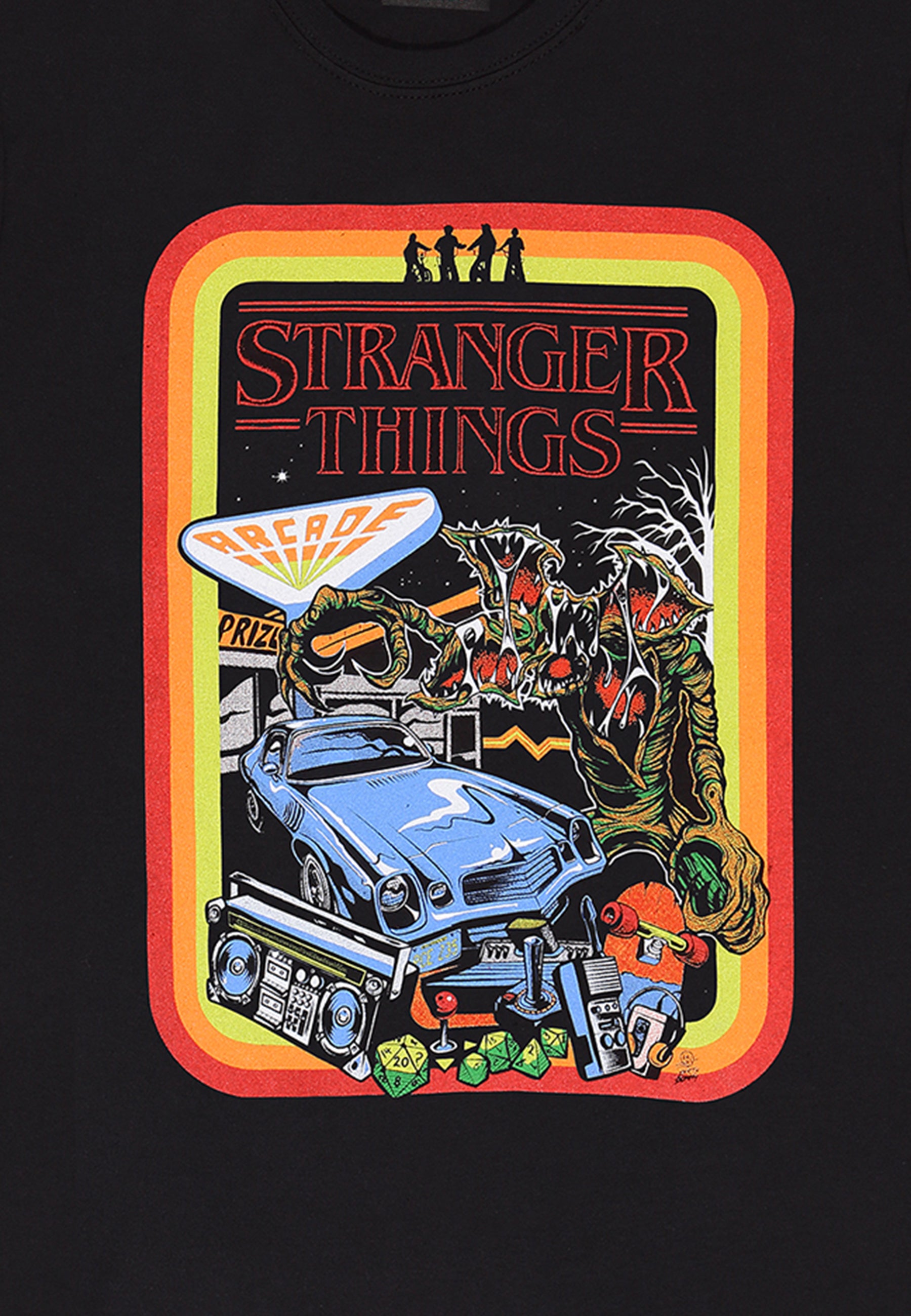 Stranger Things-T-Shirt (Stranger Things Retro Poster-T-Shirt)