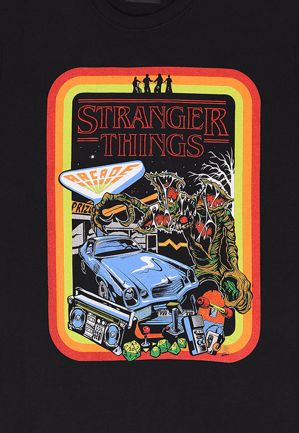 Stranger Things-T-Shirt (Stranger Things Retro Poster-T-Shirt)