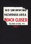 Jaws Tričko Unisex (No Swimming)