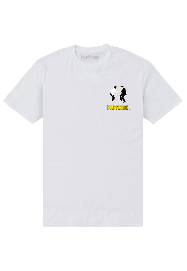 Pulp Fiction Vincent und Mia Weißes T-shirt (Pulp Fiction Vince & Mia T-shirt)