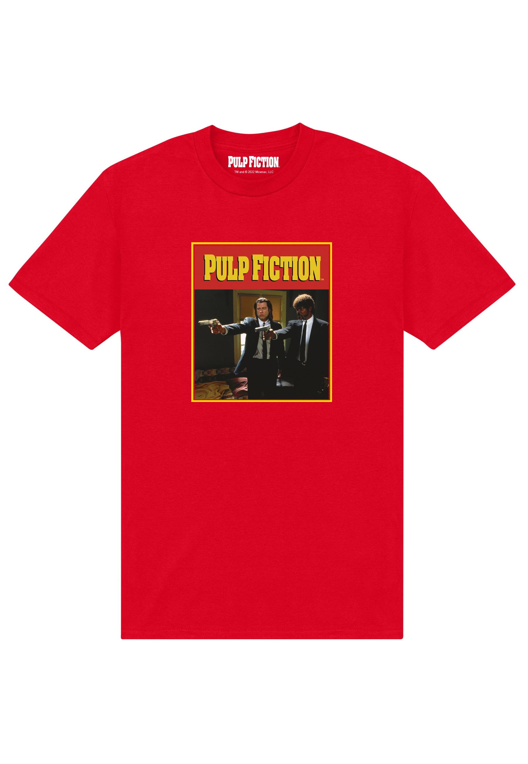 Rotes Pulp Fiction-T-Shirt (Pulp Fiction Jules-T-Shirt)