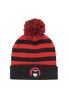 Emily The Strange Čepice Unisex (Striped Pom)