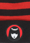 Emily The Strange Čepice Unisex (Striped Pom)