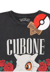 Pokemon – Cubone Acid Wash Unisex T-Shirt mit Rundhalsausschnitt