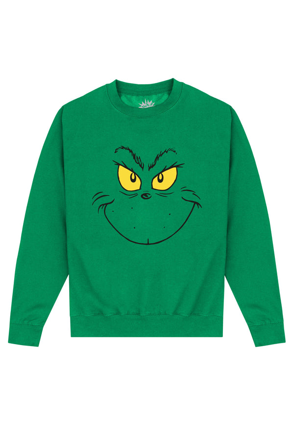 Der Grinch Grünes Sweatshirt (Der Grinch Lächeln Sweatshirt)