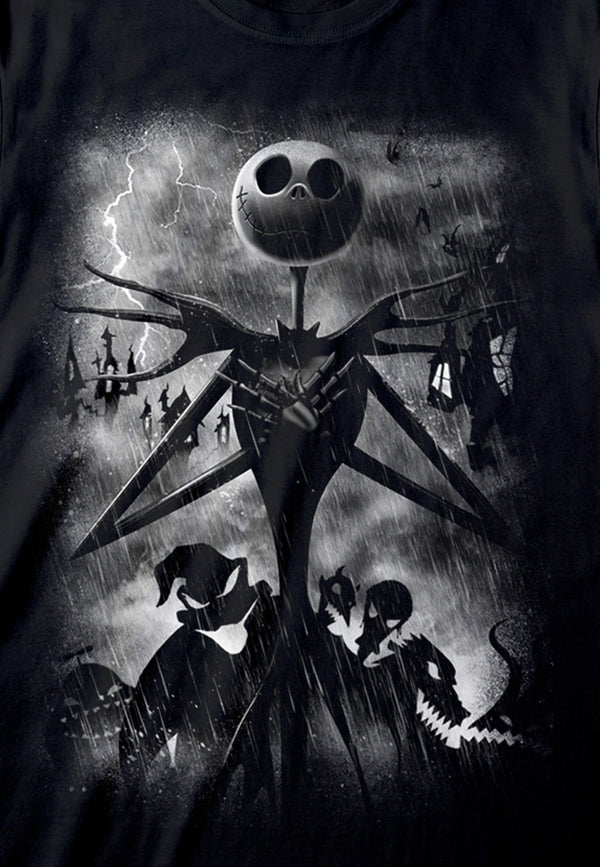 Gestohlenes Weihnachts-T-Shirt (Nightmare Before Christmas - Stormy Skies T-shirt)