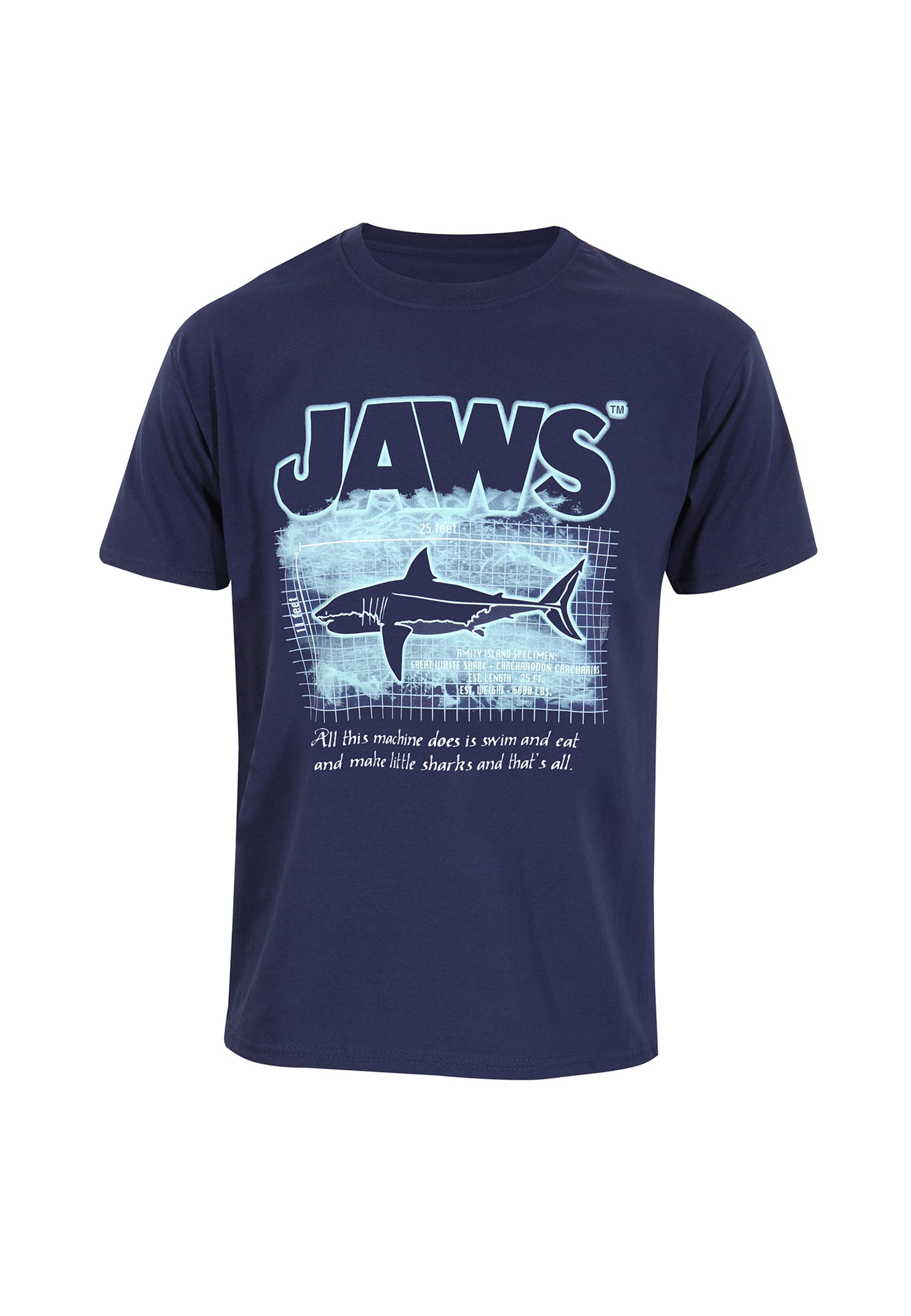 Jaws Tričko Unisex (Great White Info)