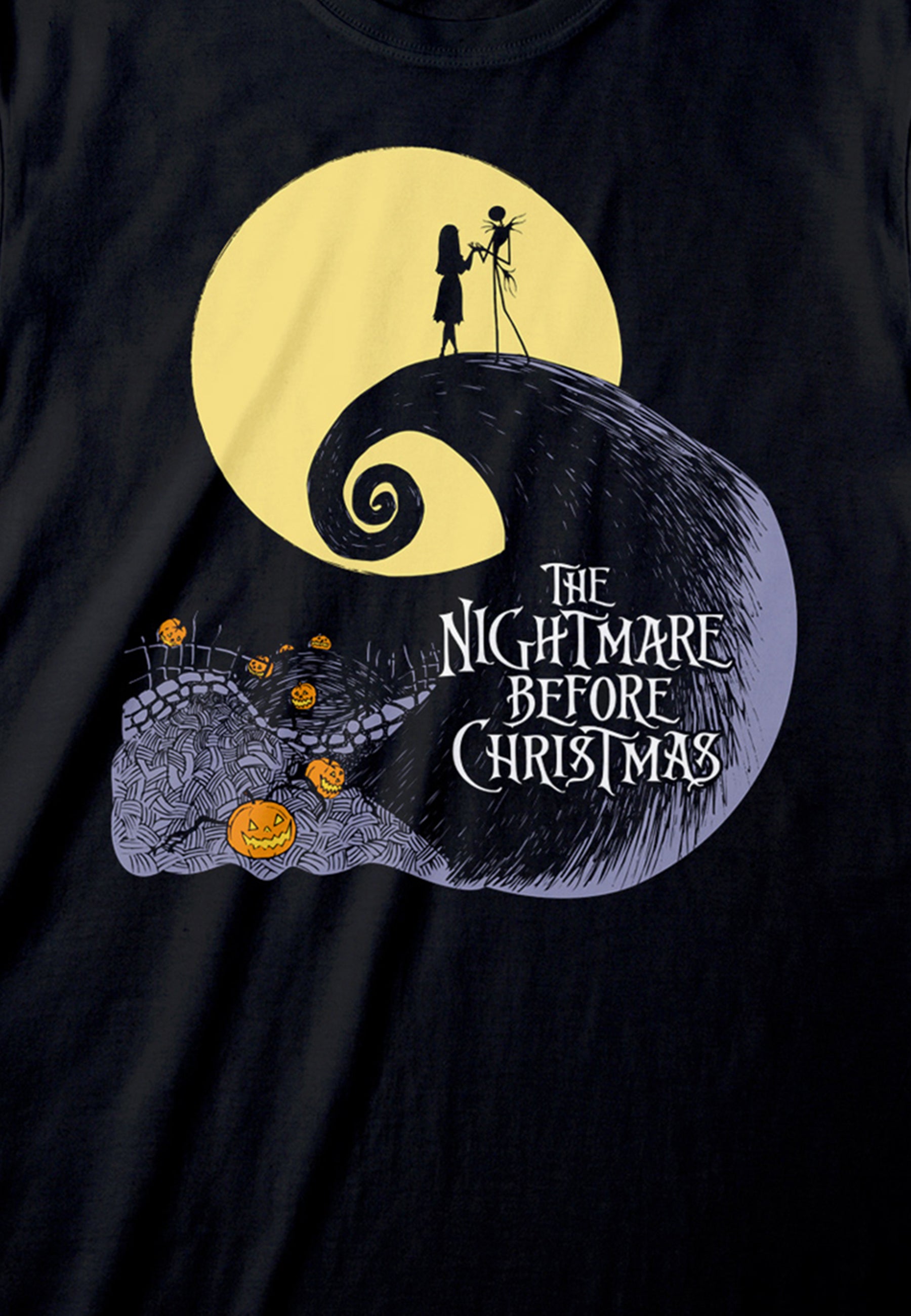 Gestohlenes Weihnachts-T-Shirt (Nightmare Before Christmas - Silhouette-T-Shirt)