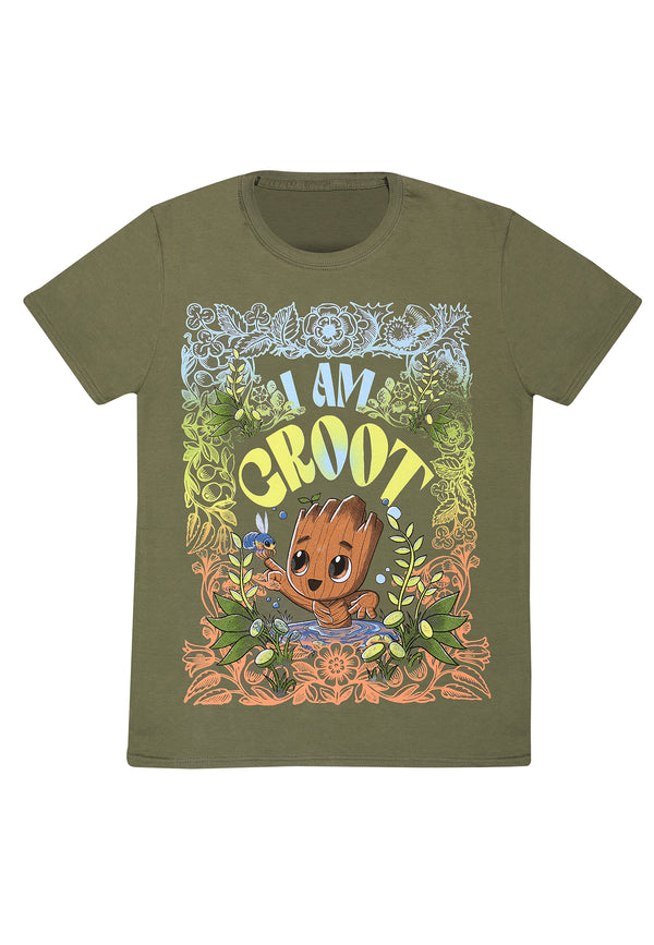 I Am Groot 70s Style T-Shirt (I Am Groot - Seventies Style T-Shirt)