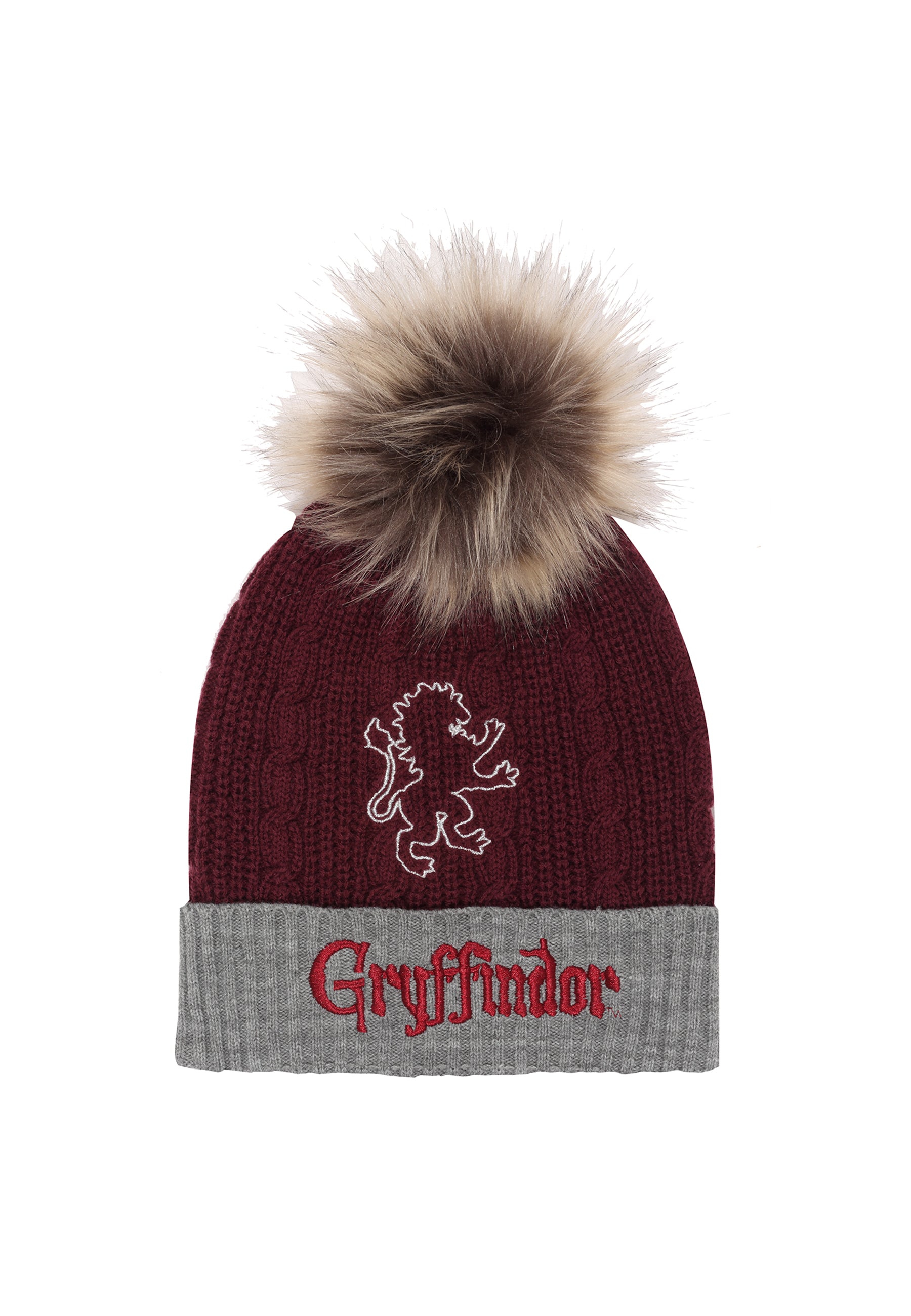 Harry Potter - Gryffindor-Schlafsaalmütze mit Bommel (Gryffindor Beanie)