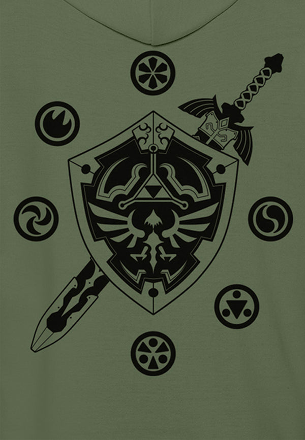 Legend Of Zelda Sword and Shield Hoodie (Legend Of Zelda Sword and Shield Hoodie)