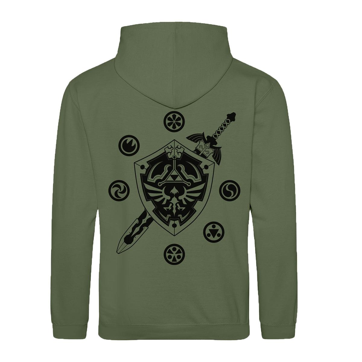Legend Of Zelda Sword and Shield Hoodie (Legend Of Zelda Sword and Shield Hoodie)