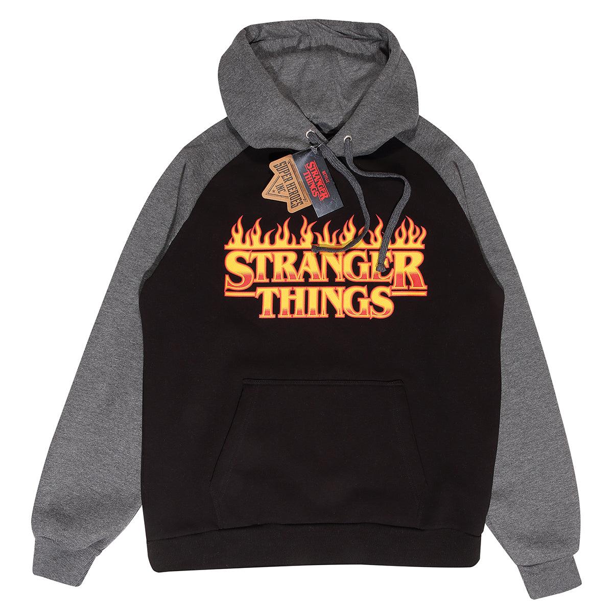 Stranger Things Burning Logo (Flaming Logo Hoodie)