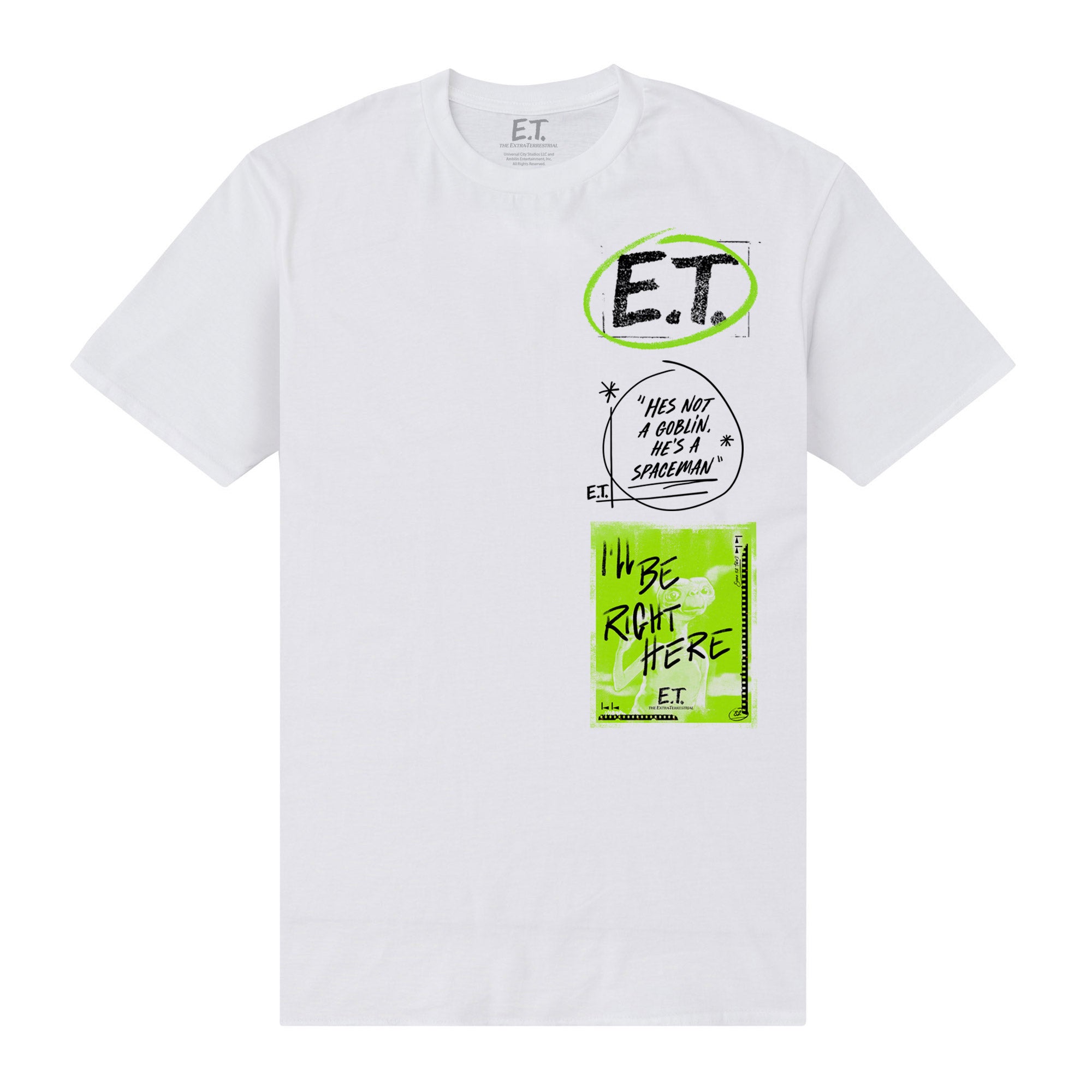 E.T. T-Shirt Alien (E.T. Er ist und Raumfahrer T-Shirt)