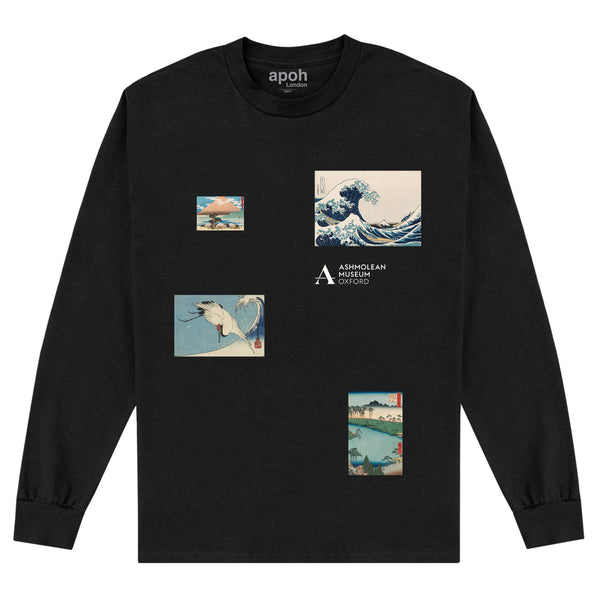 Ashmolean Black Sweatshirt (Ashmolean Vintage Collage Sweatshirt)