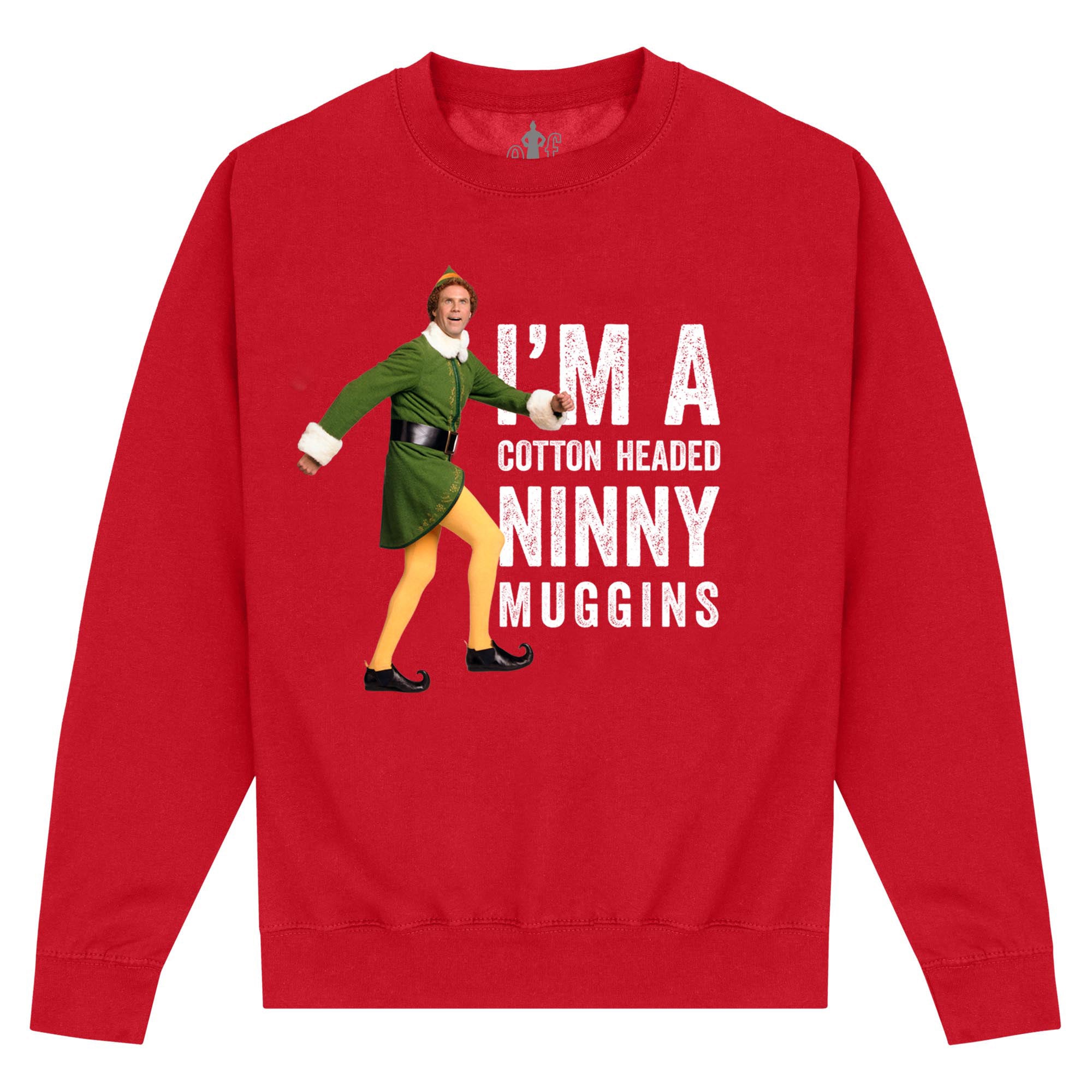 Rotes Sweatshirt für Elfen (Elf Ninny Muggins Sweatshirt)