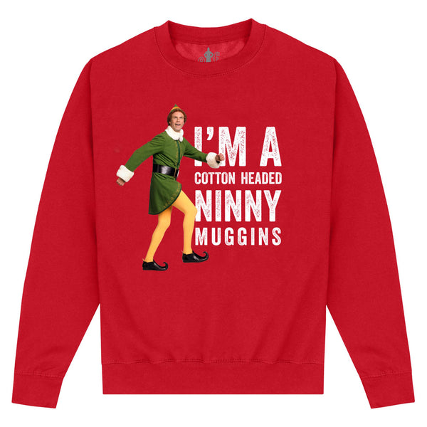 Rotes Sweatshirt für Elfen (Elf Ninny Muggins Sweatshirt)