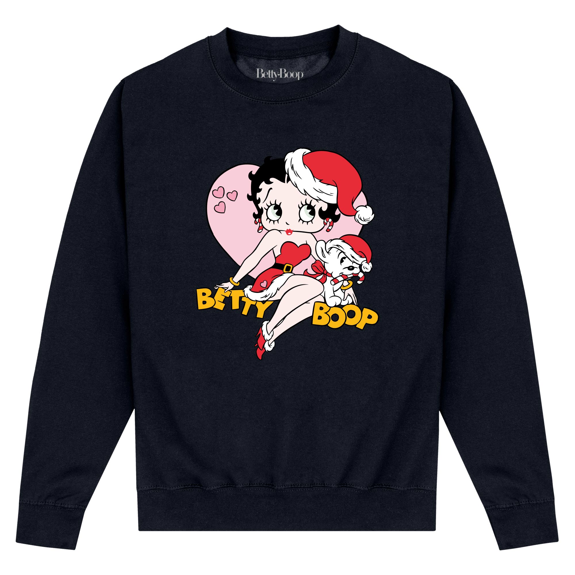 Betty Boop Dark Sweatshirt (Betty Boop Heart Sweatshirt)