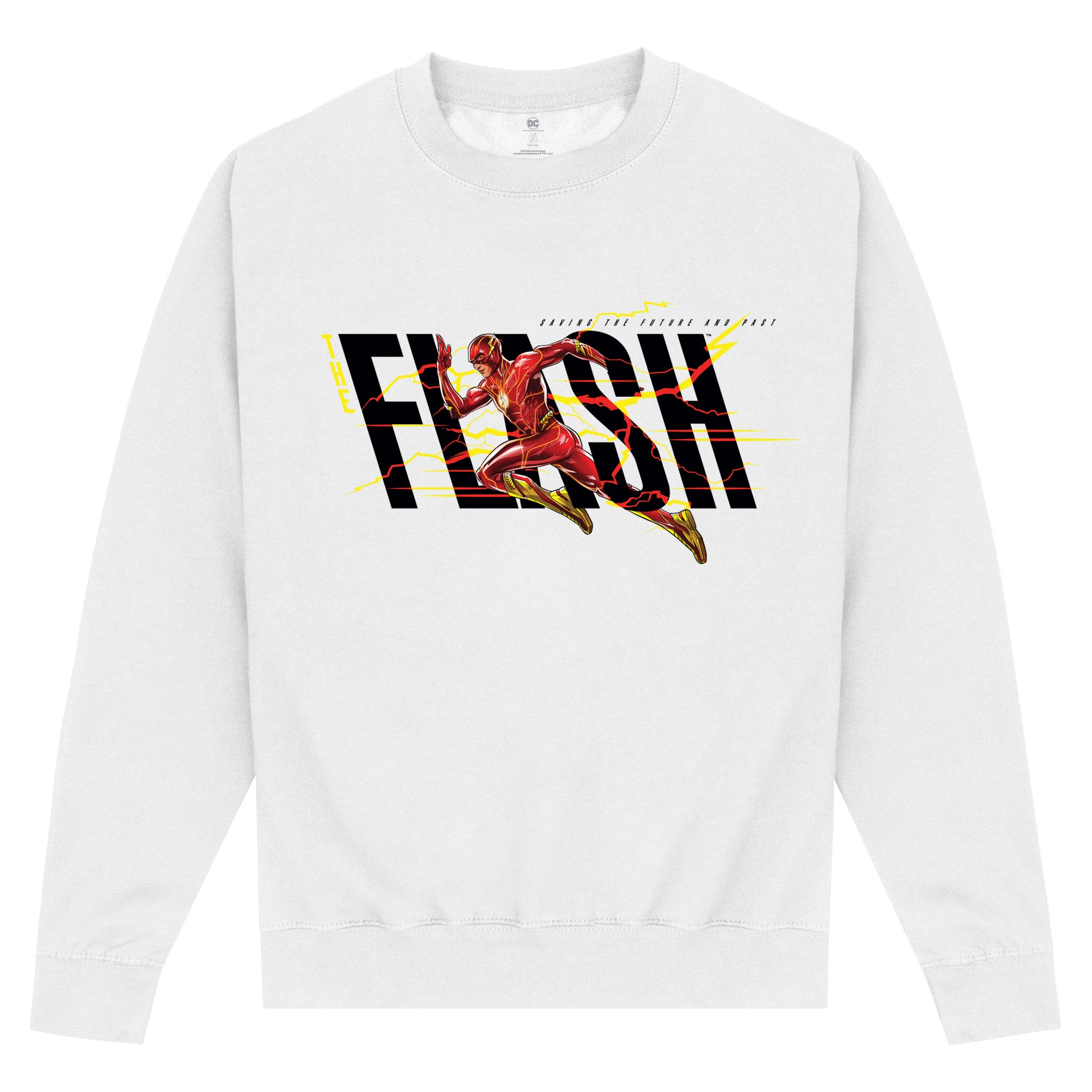 Flash White Sweatshirt (das Flash -Logo Sweatshirt)