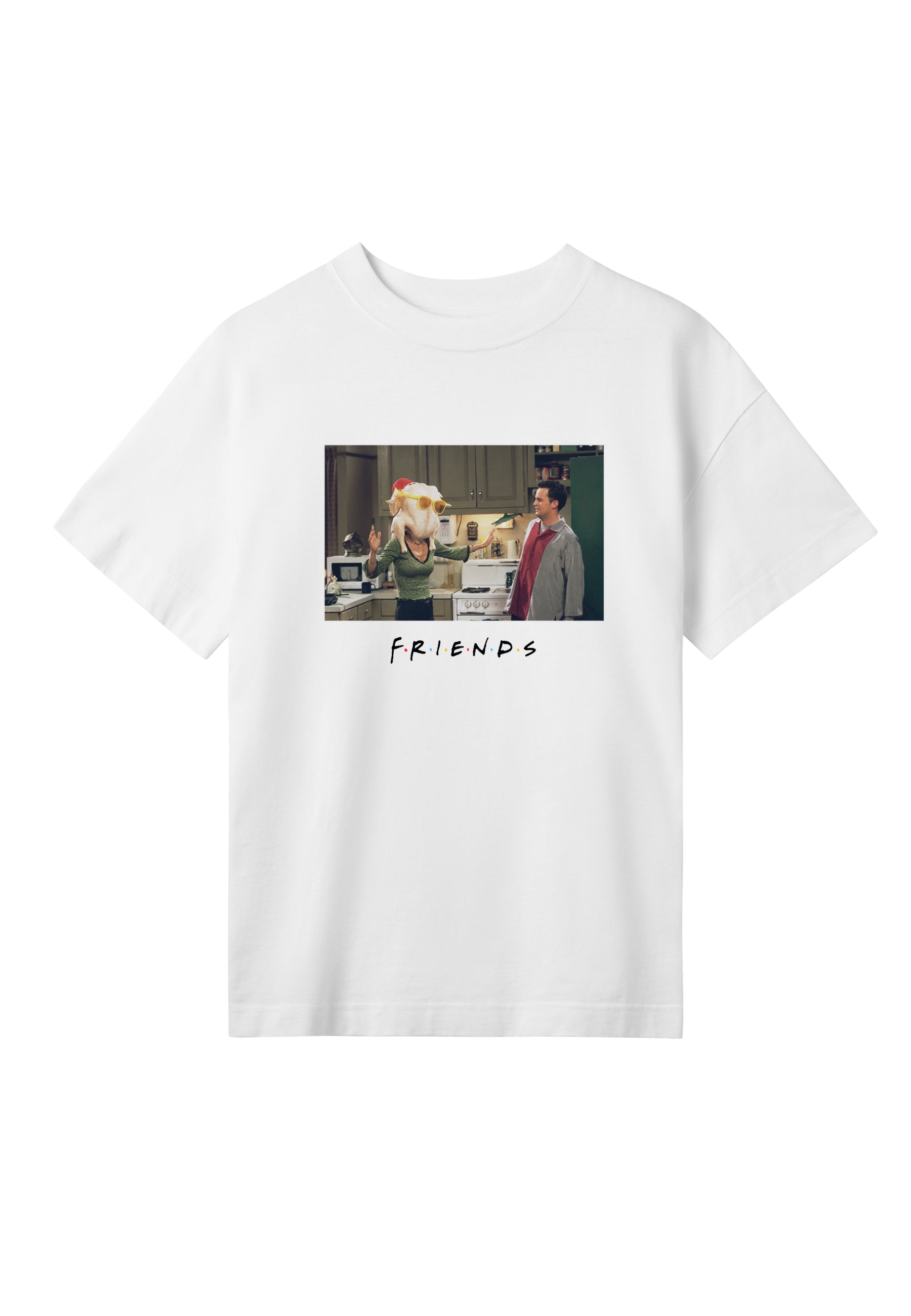 Friends Tričko Dámské (Friends Chandler&Monica Turkey Head)