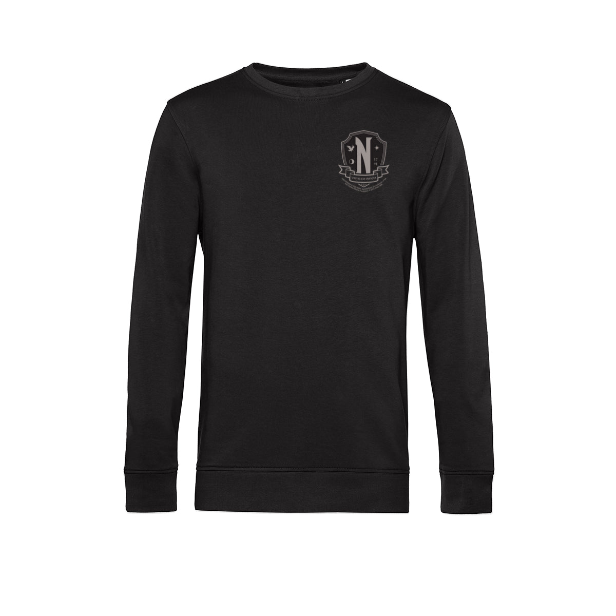 MGM Mittwoch - Evermore Crest B & W Small Unisex Sweatshirt