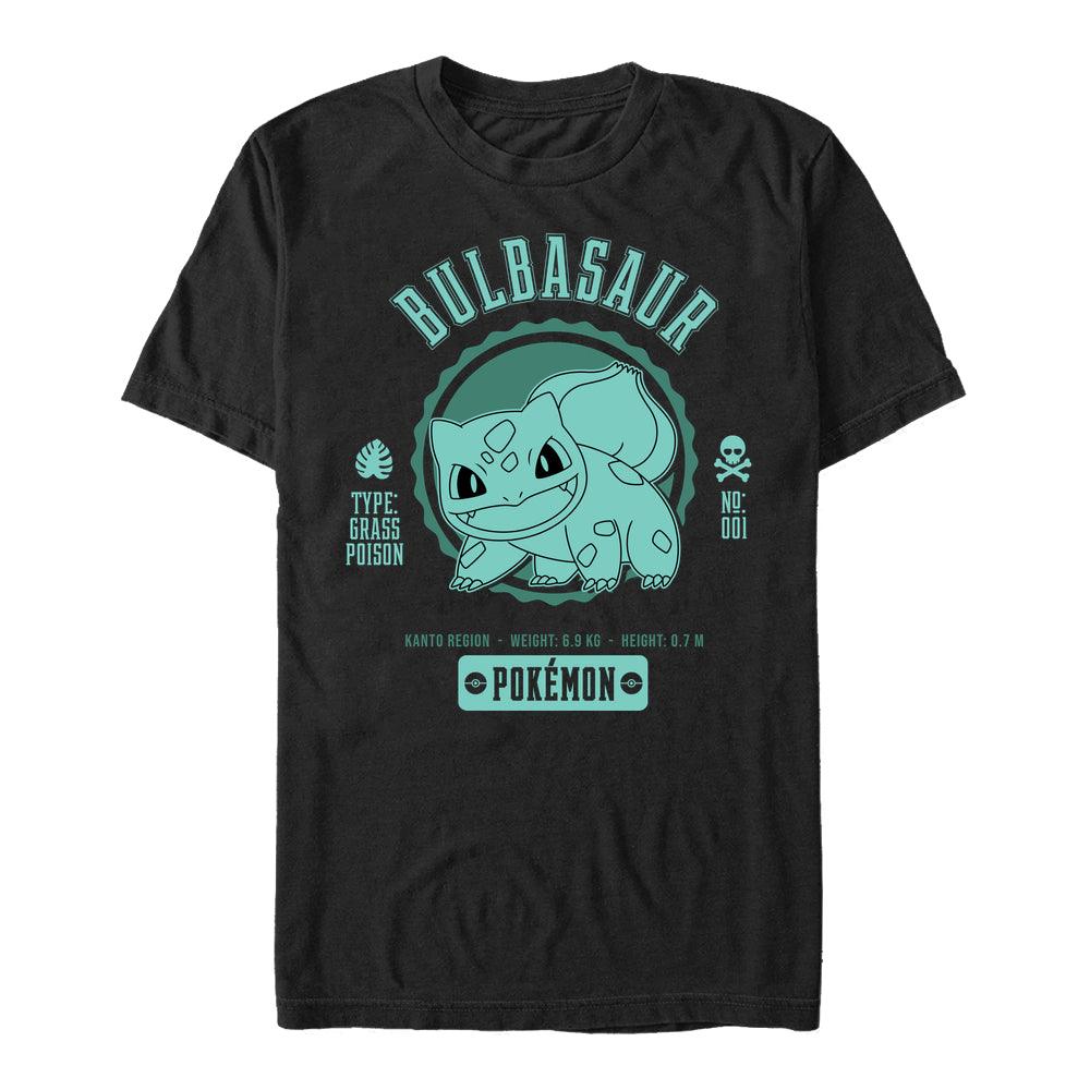 Pokémon Bulbasaur Herren-T-Shirt (Collegiate Bulbasaur Männer T-Shirt)