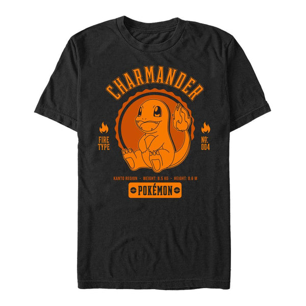 Pokémon Charmander Herren-T-Shirt (Collegiate Charmander Men T-Shirt)