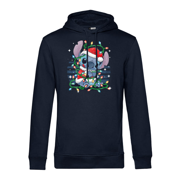 Lilo & Stitch Mikina Unisex (Stitch Xmas Lights)