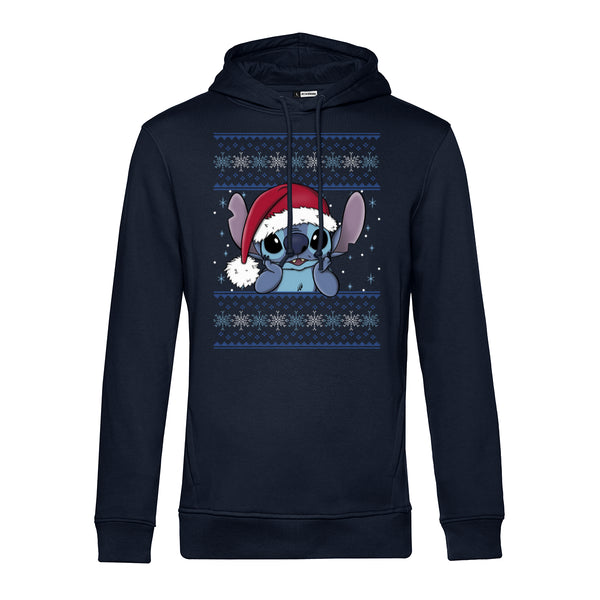 Lilo & Stitch Mikina Unisex (Holiday Stitch Wearing Santa Hat)